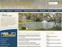 Tablet Screenshot of cheltenhamtownship.org